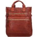 Campomaggi City Rucksack 34 cm Leder Laptopfach cognac