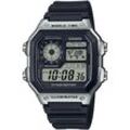 Casio Collection Chronograph AE-1200WH-1CVEF, Quarzuhr, Armbanduhr, Herrenuhr, digital, Stoppfunktion, schwarz