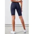 LASCANA ACTIVE Radlerhose 'Basic Bottoms' blau Gr. 32/34 für Damen. Mit Logodruck. Figurbetont