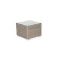 Lounge-Beistelltisch Residence 60 x 60 c m PE-Kunststoffgeflecht stone-grey incl.