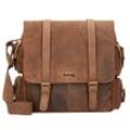 Greenland Nature Montenegro Messenger Leder 31 cm Laptopfach natur