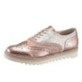 Marco Tozzi Schnürschuh, rosa metallic, Gr.41