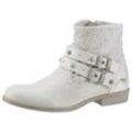 Mustang Shoes Bikerboots, offwhite, Gr.38