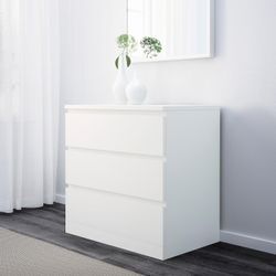 MALM Schlafzimmermöbel 3er-Set