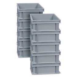 BRB 21241 Euro-Stapelbehälter 30 x 20 x 12 cm - 10er Set