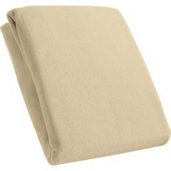 Kinzler Spannbetttuch Mikrofaser Fleece, beige ca. 160 x 200 cm