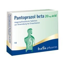 Pantoprazol beta 20 mg acid magensaftres.Tabletten 14 St