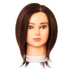 Mex pro Hair Schnittkopf Mia mit Echthaar Braun 25 cm