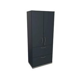 fm Aktenschrank Sidney, 4260649685716 lavagrau 2 Fachböden 80,0 x 44,2 x 186,9 cm