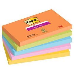 Post-it® Super Sticky Notes Bangkok Collection Haftnotizen extrastark farbsortiert, 5 Blöcke