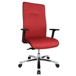 Topstar XXL Bürostuhl Big Star 20, BT290T W51 Stoff rot, Gestell alu