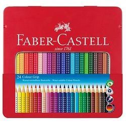 FABER-CASTELL Colour GRIP Buntstifte farbsortiert, 24 St.