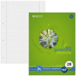 Staufen® Collegeblock green PREMIUM Lineatur 28 kariert DIN A4 Innen- und Außenrand