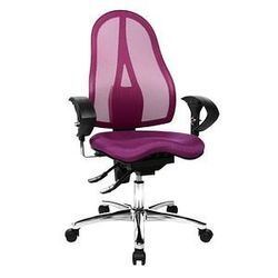 Topstar Bürostuhl Sitness® 15, ST19UG03 Stoff lila, Gestell chrom