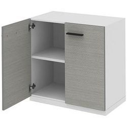 röhr Aktenschrank quantum, 180/D24/9020-39-R1 weiß, hellgrau 1 Fachboden 80,0 x 41,9 x 76,5 cm