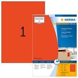 100 HERMA Etiketten 4402 rot 210,0 x 297,0 mm