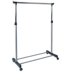 HAKU Möbel Rollgarderobe 44731 schwarz Metall 90,0 x 95,0-170,0 cm