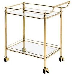 HAKU Möbel Servierwagen gold, transparent 68,0 x 40,0 x 78,0 cm