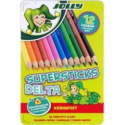 JOLLY SUPERSTICKS DELTA Buntstifte farbsortiert, 12 St.