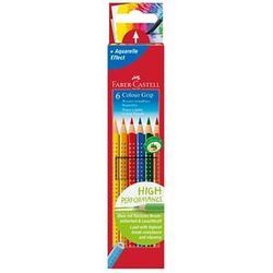 FABER-CASTELL Colour GRIP Buntstifte farbsortiert, 6 St.