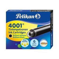 Pelikan 4001 TP/6 Tintenpatronen für Füller brillant-schwarz 6 St.