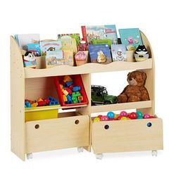 relaxdays Kinderregal Holzoptik 108,0 x 29,0 x 88,0 cm