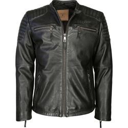 Top Gun Stilo, Lederjacke Vintage Schwarz XL male