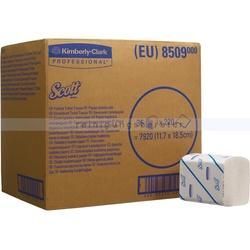 Toilettenpapier Kimberly Clark Scott 36 Toilet Tissue weiß 36 Pack je 220 Blatt, geprägtes Klopapier, 2-lagig Einzelbla