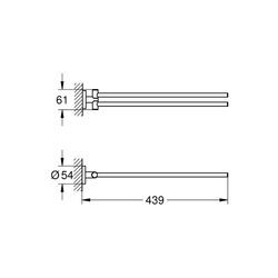 Grohe Essentials Handtuchhalter chrom 40371001 40371001