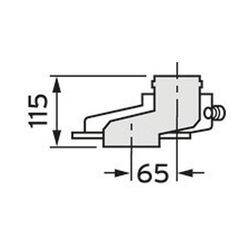 Vaillant Abgasausgleichsstück DN60/100PP f.Tiefenunterschied classic zu plus 65mm 0020042773