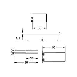 Grohe Rapido SmartBox Universal-Verlängerungsset 25 mm 14048000 14048000