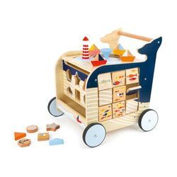 small foot Activity Lauflernwagen »Wal« - Dunkelblau - Kinder