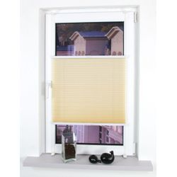 Bella Casa Klemmfix-Plissee verspannt, 150 x 45 cm, Beige