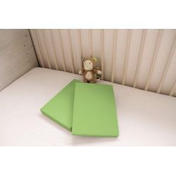 Kinder Jersey Spannbetttuch 2er Set 70x140 cm, Farbe grün