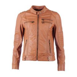 JCC Lederjacke Damen, kastanie