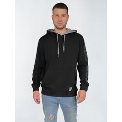 Topgun Hoodie Herren Baumwolle, schwarz