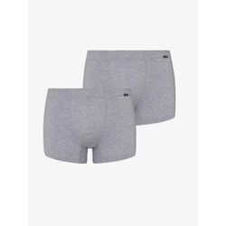 Hanro 2er-Pack Retro Boxershorts Herren Jersey, grau