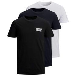 JJECORP LOGO TEE O-NECK 3PK Herren T-Shirt