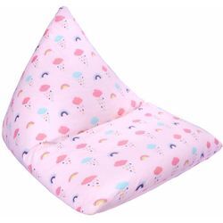 Ready Steady Bed - Pyramide Sitzsack Stuhl für Kinder spielen, bequem und langlebig hohen Rücken Sitzsack für Spielzimmer, weiche Polycotton Kinder