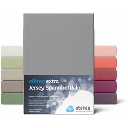 Extra Jersey Spannbettlaken Frost Grau 180x200 - 200x220 cm - Frost Grau - Etérea