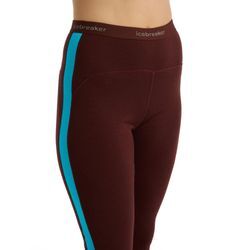 Icebreaker Merino 200 Sonebula Leggings - Frau - Espresso/arctic Teal - Größe XS