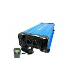 Spannungswandler FS4000DR 12V 4000 Watt reiner Sinus BLAU Fernbedienung optional Mit Kabelfernbedienung CRD80