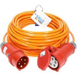 Kalle Verlängerungskabel CEE 400V 16A 1,5mm² Phasenwender Extreme Signal Orange IP44 25 Meter