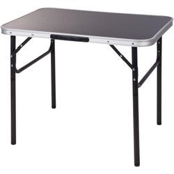 Alu Campingtisch schwarz 75x55 cm - Klapptisch höhenverstellbar Picknick Tisch Koffertisch