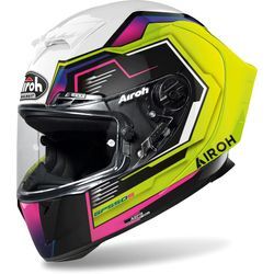 Airoh GP 550 S Rush, Integralhelm Weiß/Neon-Gelb/Schwarz/Pink/Lila XL male