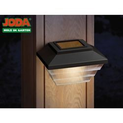 JODA 2er Set Topline Solarleuchte klein Akku Solarlampe Garten Hauslampe schwarz