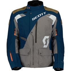 Scott Dualraid Dryo, Textiljacke wasserdicht Dunkelblau/Grau/Braun S male