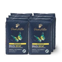 Privat Kaffee Brazil Decaf (entkoffeiniert) - 6x 500 g Ganze Bohne