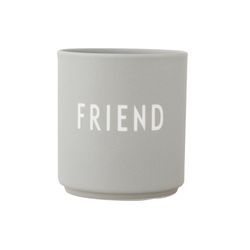 Design Letters - AJ Favourite Porzellan Becher, Friend / cool gray