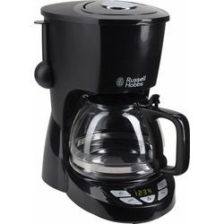 RUSSELL HOBBS Filterkaffeemaschine 22620-56 Textures Plus, 1,25l Kaffeekanne, Papierfilter 1x4, schwarz